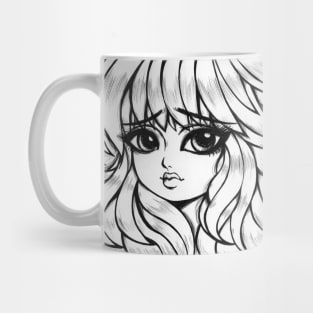 Big Eyes Girl Mug